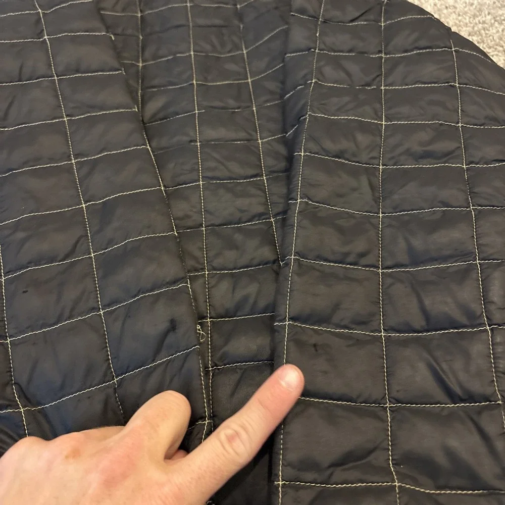 The North Face Girls Thermoball Eco Puffer Jacket Black Gold Size Medium 10/12
